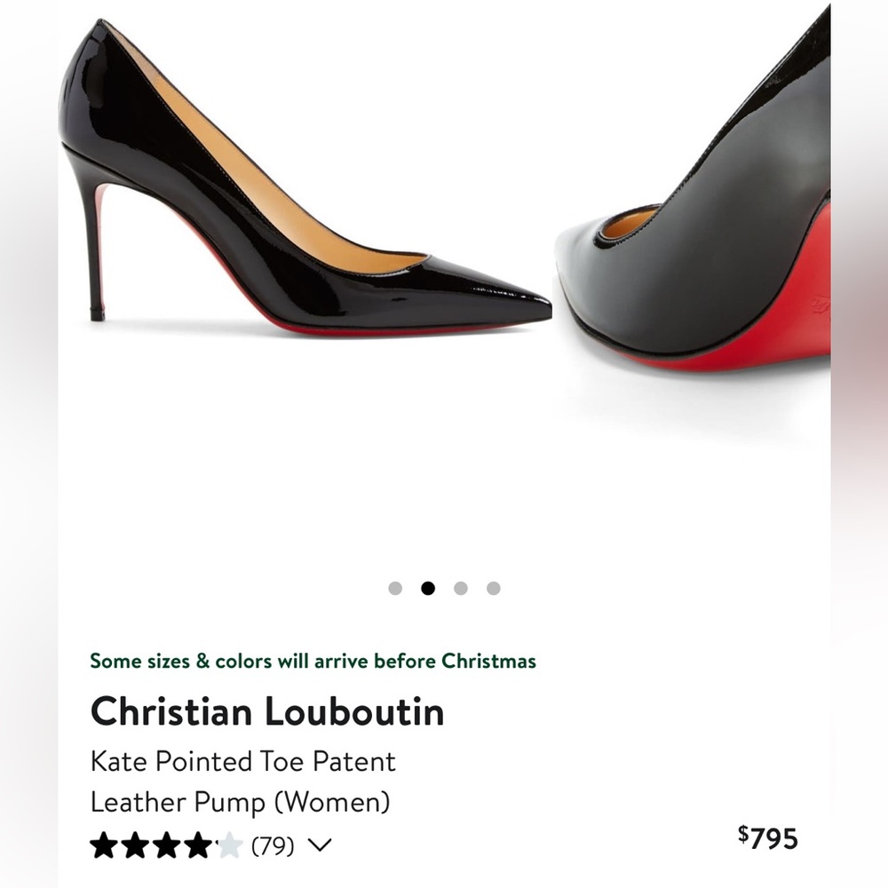 Christian Louboutin Size 39 Kate Pump in black patent